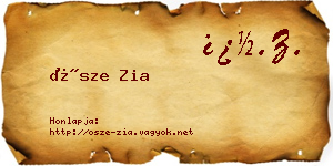 Ősze Zia névjegykártya